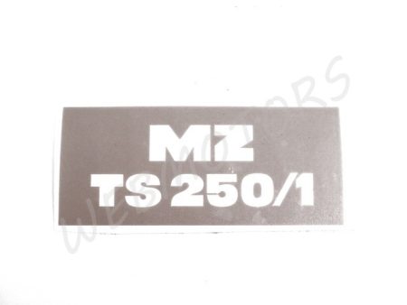 MZ TS 250/1 MATRICA ÜLÉS AJTÓRA "MZ TS 250/1" /NEGATÍV/