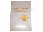 JAWA CZ 477 ALKATRÉSZ KATALÓGUS JAWA /476-477/ NÉMET