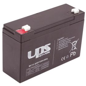   UNIVERZÁLIS EGYÉB AKKUMULÁTOR 6V 12AH MC ZSELÉS 151x50x94 UPS POWER